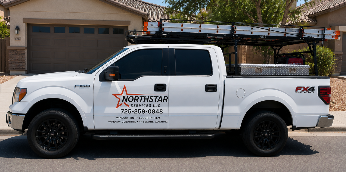 NorthStar Services branded work truck