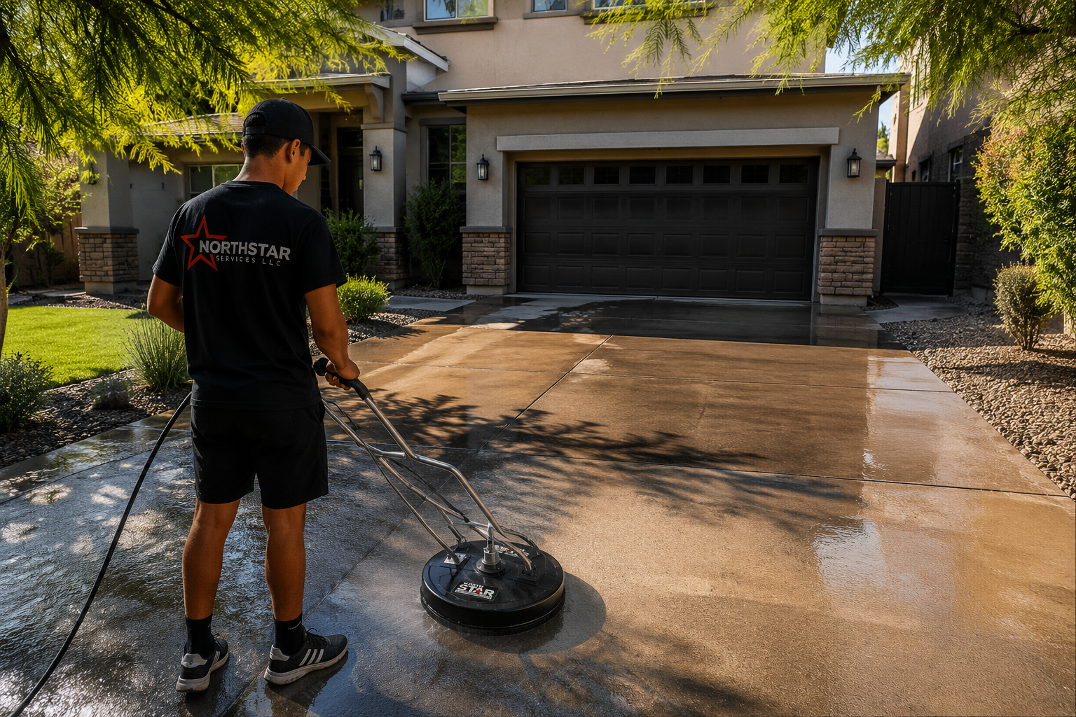 Residential pressure washing